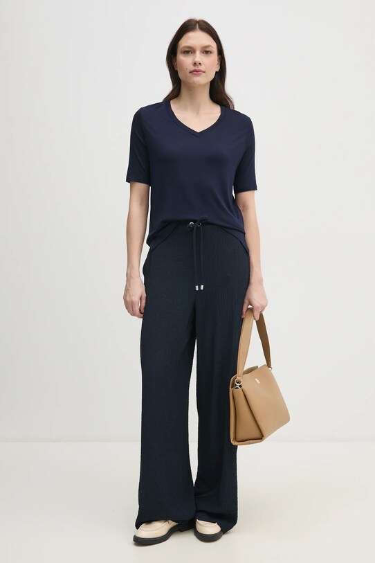 United Colors of Benetton tricou 3Z12D401G bleumarin SS25