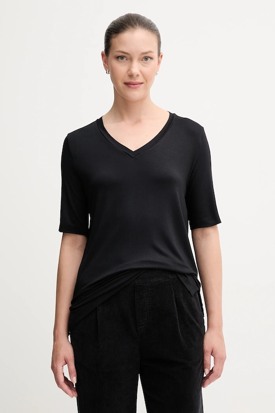 Μπλουζάκι United Colors of Benetton μαύρο 3Z12D401G