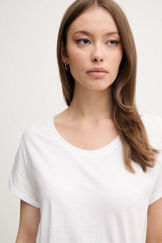 Pamučna majica United Colors of Benetton bijela 3BVXD109F