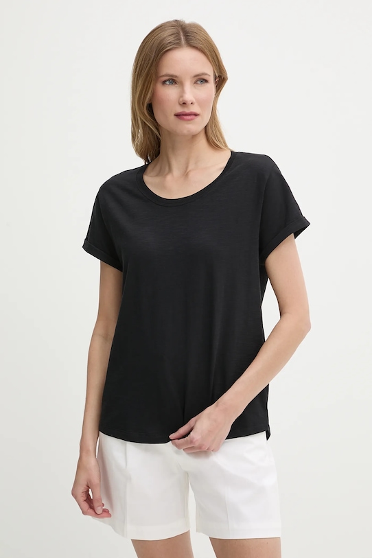 Бавовняна футболка United Colors of Benetton бавовна чорний 3BVXD109F