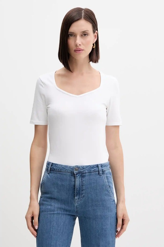 Футболка United Colors of Benetton slim белый 3FJHD401P