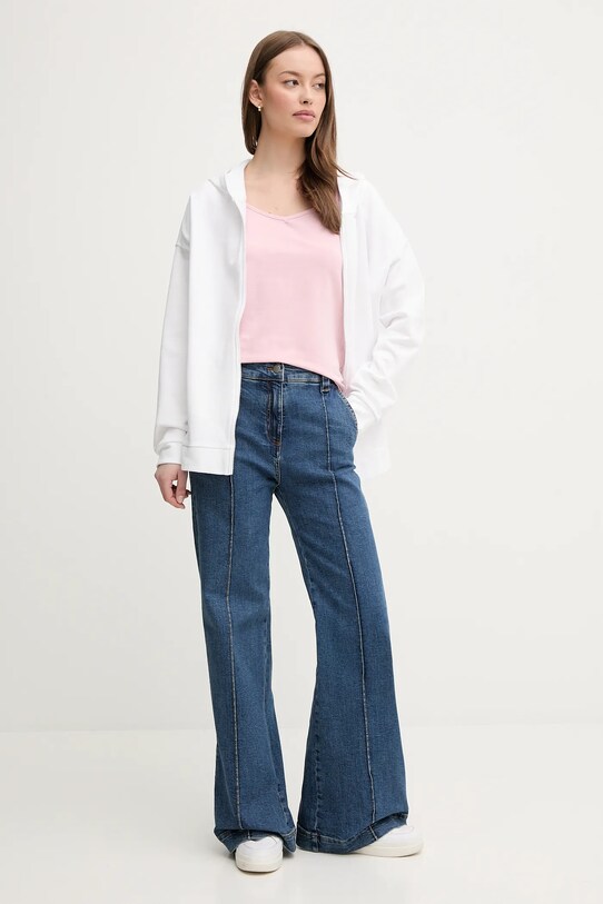 Μπλουζάκι United Colors of Benetton 3FJHD401P ροζ SS25