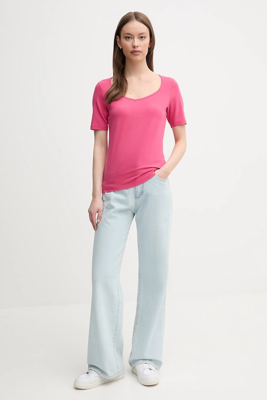 United Colors of Benetton tricou 3FJHD401P roz AW25