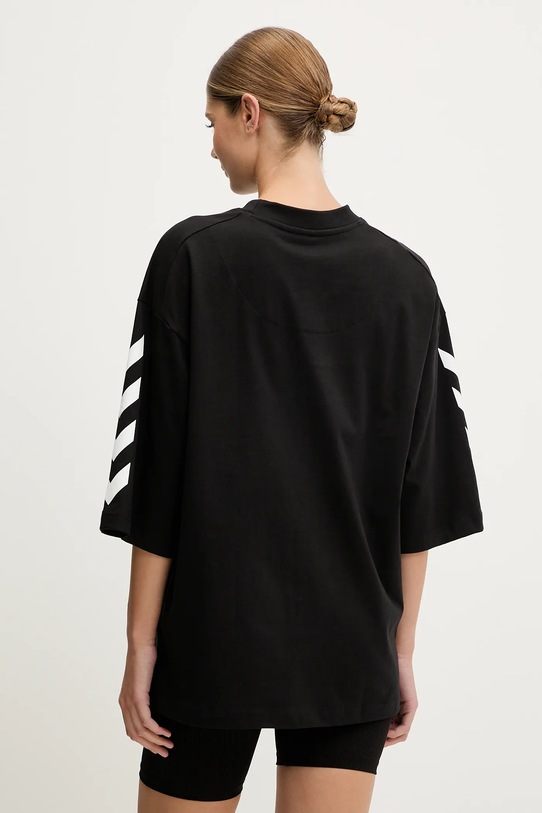 Odzież Hummel t-shirt bawełniany 227561 czarny