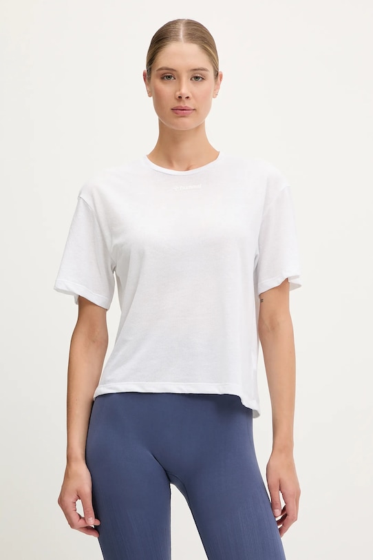 Hummel top de antrenament uni alb 228065