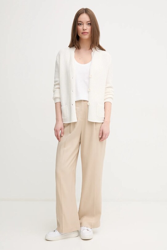 United Colors of Benetton top bawełniany 3BVXDH00Z biały SS25