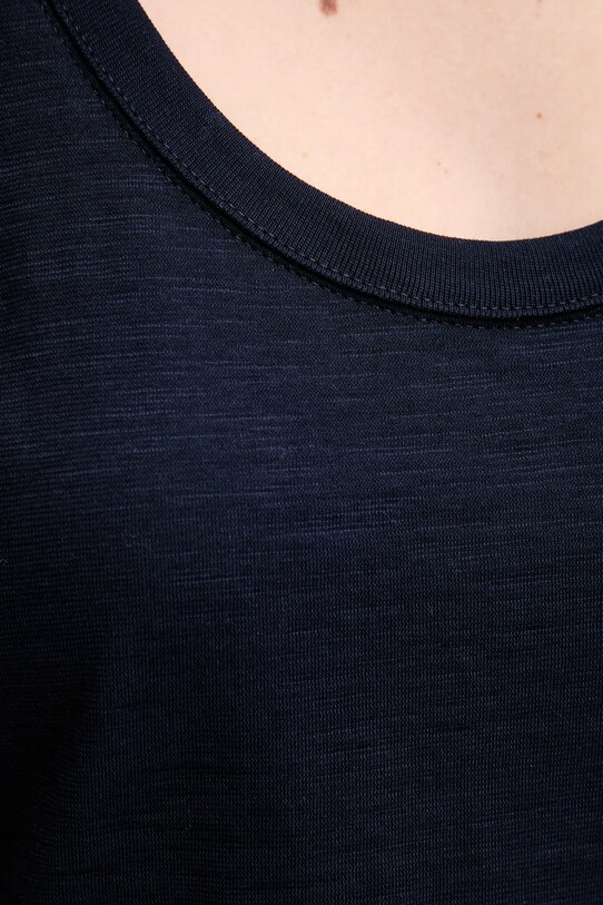 United Colors of Benetton top bawełniany 3BVXDH00Z granatowy