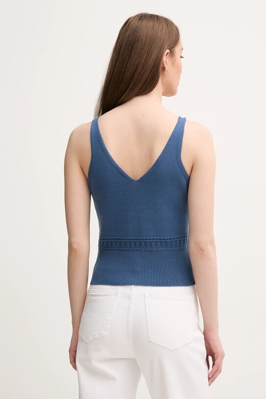 Abbigliamento United Colors of Benetton top in cotone 10C1EH01A blu navy