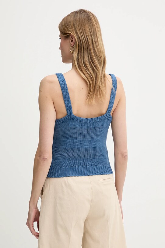 Îmbrăcăminte United Colors of Benetton top din bumbac 1898DH018 bleumarin