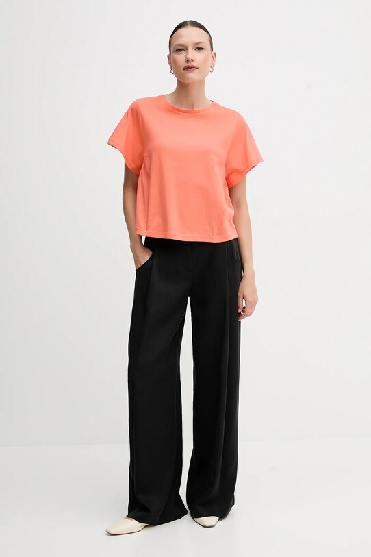 Bavlnené tričko United Colors of Benetton 3U53D109U oranžová SS25