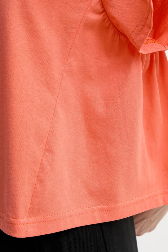 Bavlnené tričko United Colors of Benetton 3U53D109U oranžová