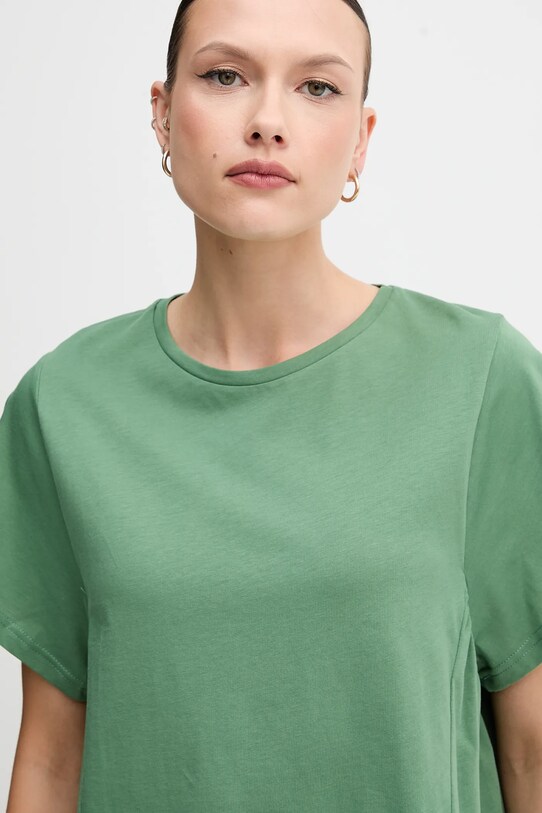 Βαμβακερό μπλουζάκι United Colors of Benetton πράσινο 3U53D109U