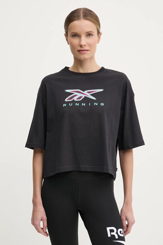 Reebok Classic t-shirt bawełniany nadruk czarny 100218832