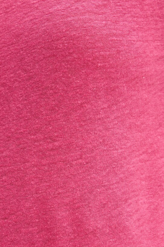 United Colors of Benetton top lniany różowy 37UJE8398