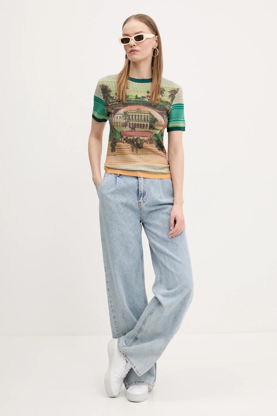 Desigual t-shirt AFRICA 25SWTKA5 zielony SS25