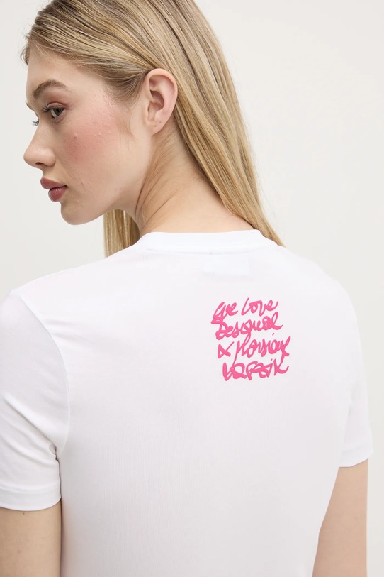 Desigual tricou BOTANICAL LA 25SWTK48 alb