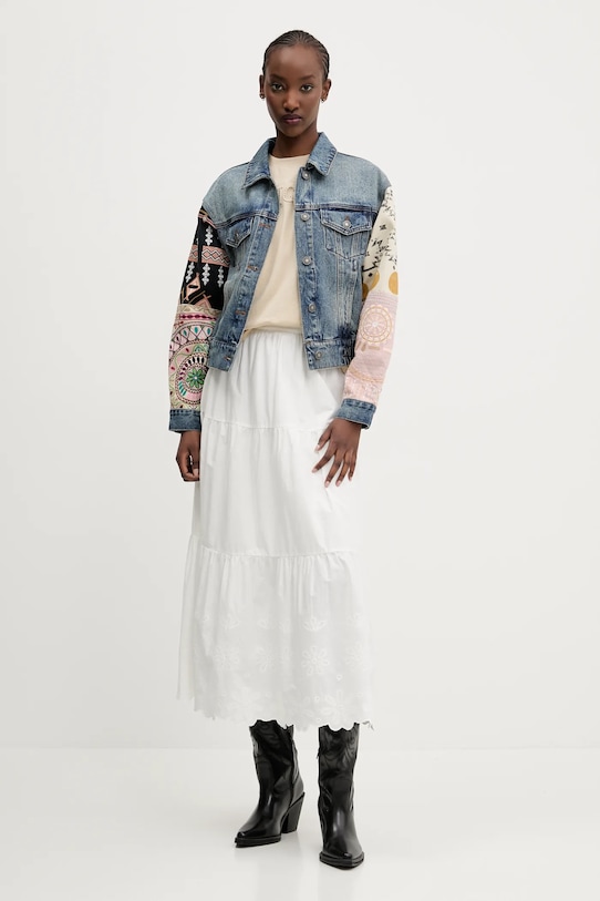 Bavlnené tričko Desigual BRANDY 25SWTK17 béžová SS25