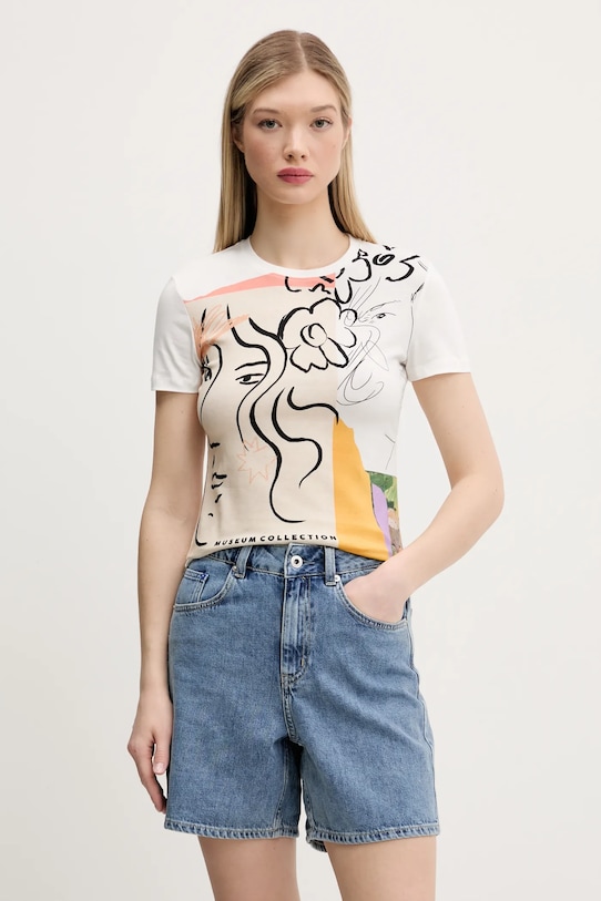 Футболка Desigual COLLECTION regular белый 25SWTKAC