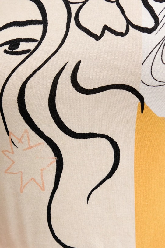 Desigual t-shirt COLLECTION 25SWTKAC biały