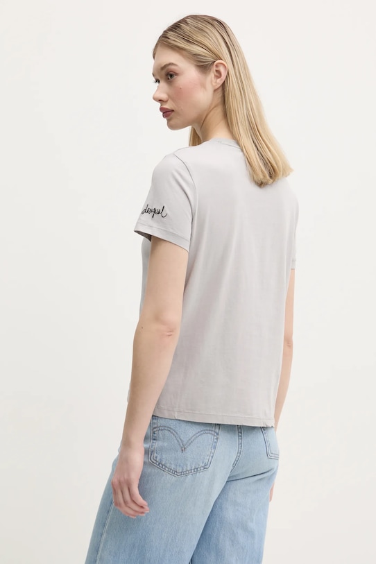 Одежда Хлопковая футболка Desigual MICKEY MOUSE 25SWTKAI серый