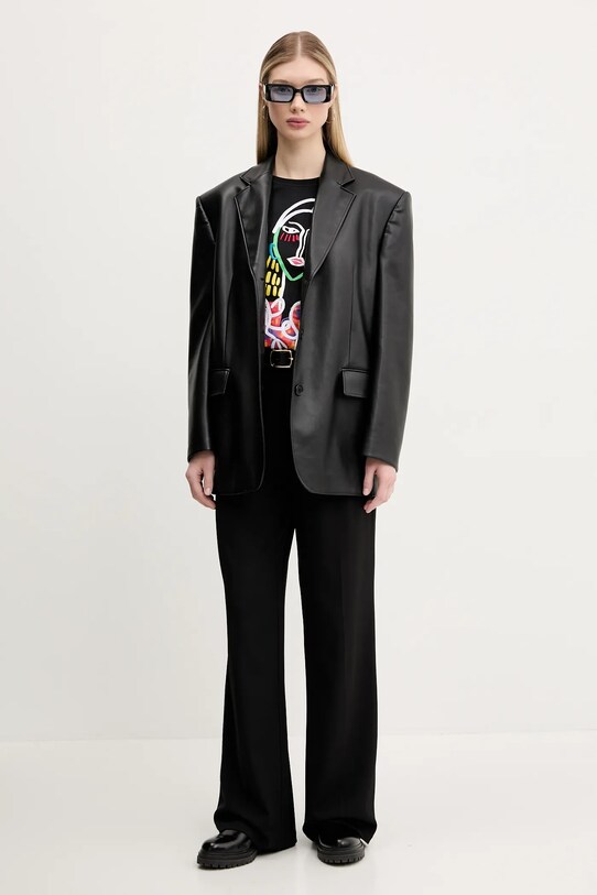 Desigual t-shirt bawełniany MISURI 25SWTKA9 czarny SS25