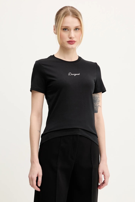 Majica kratkih rukava Desigual PARANÁ crna 25SWTK15