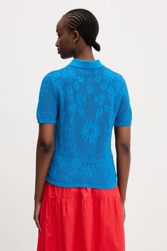 Îmbrăcăminte Desigual tricou polo RAY 25SWTK72 albastru