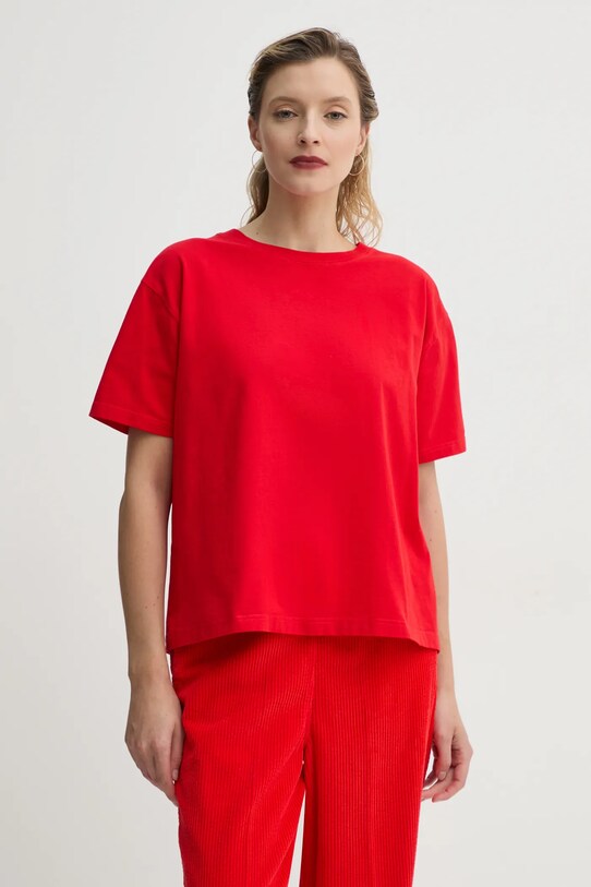 Хлопковая футболка American Vintage хлопок красный FIZ02AE25