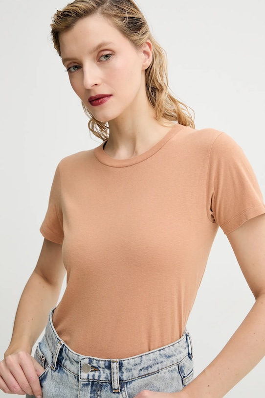 Bavlněné tričko American Vintage oranžová GAMI21E25