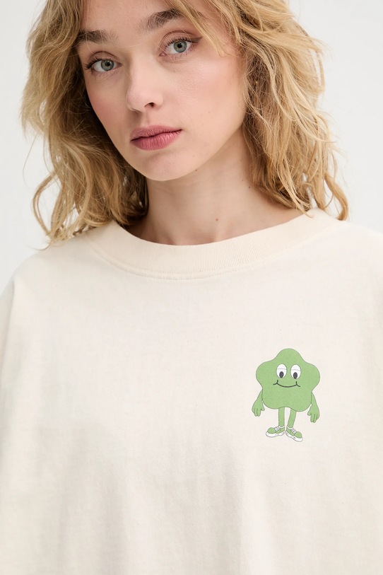 Бавовняна футболка American Vintage бежевий JUB02BE25