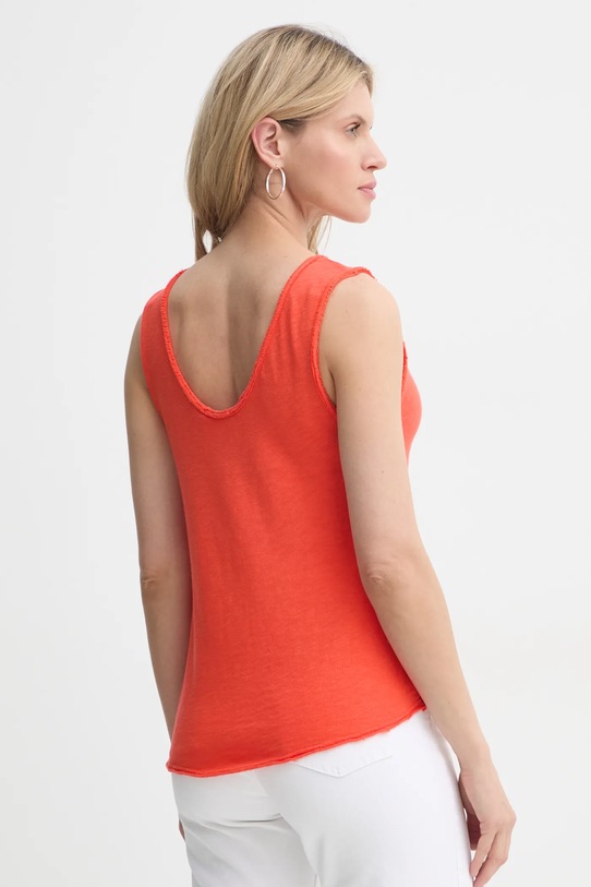 Дрехи Памучен топ American Vintage SON29GE25 оранжев