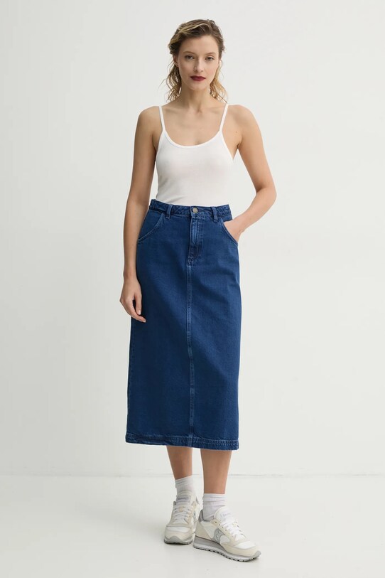 Bavlněný top American Vintage SUL01BE25 bílá SS25