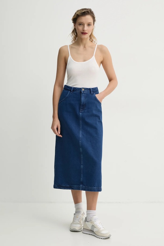 American Vintage top bawełniany SUL01BE25 biały SS25