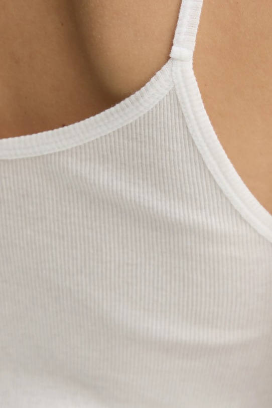 American Vintage top bawełniany biały SUL01BE25