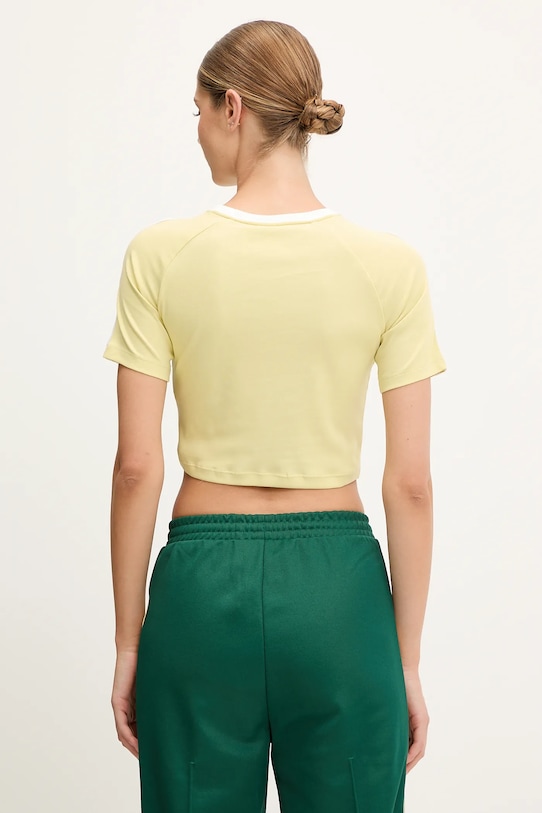 Îmbrăcăminte adidas Originals tricou 3-Stripes JD0307 galben