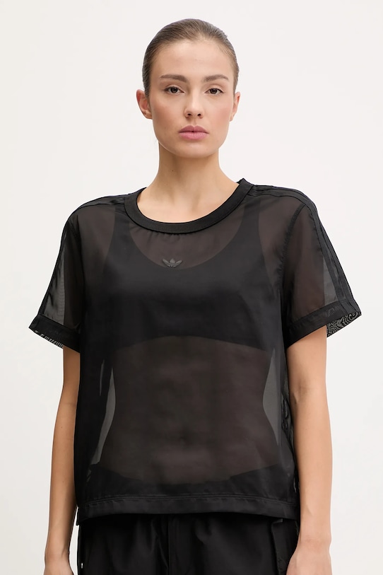 Μπλουζάκι adidas Originals Adicolor στάμπα μαύρο JN6132