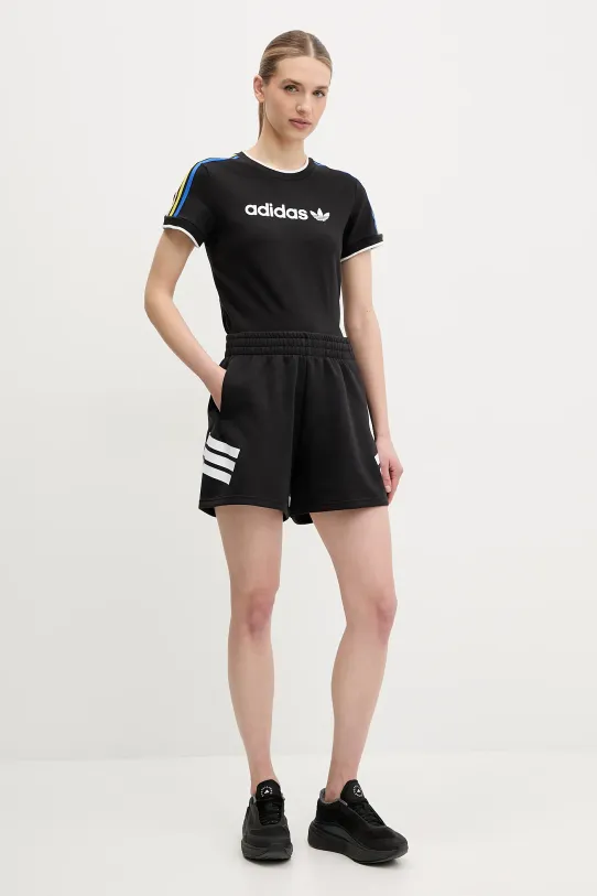 adidas Originals tricou Linear JD2724 negru SS25