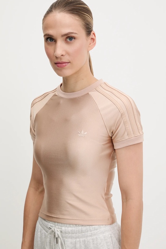 adidas Originals tricou 3-Stripe Spandex portocaliu JJ0909