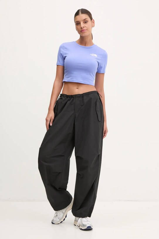 Tričko The North Face Essential Cropped NF0A55AO0YI1 modrá SS25