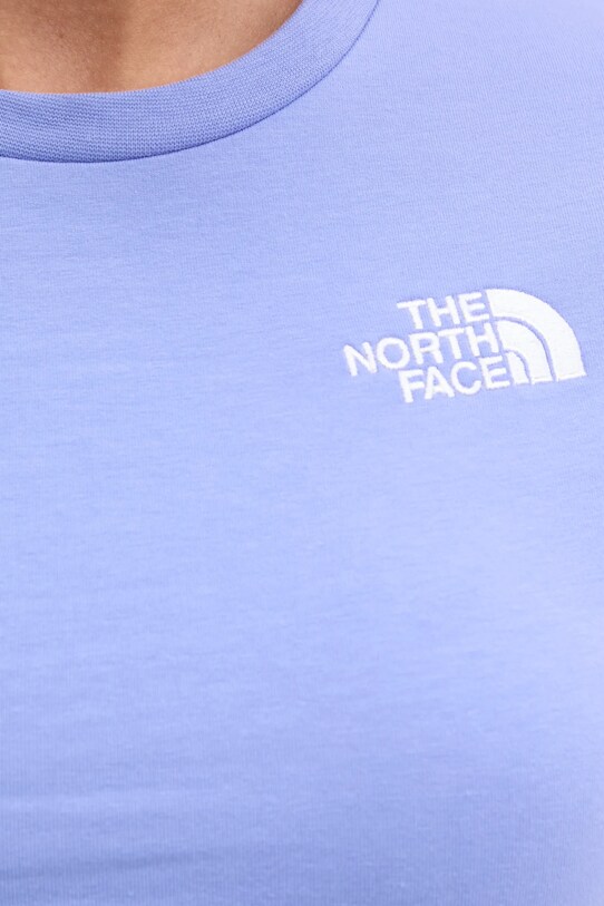 Tričko The North Face Essential Cropped NF0A55AO0YI1 modrá