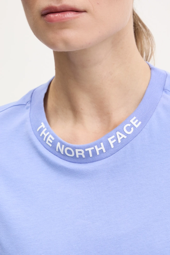 The North Face t-shirt bawełniany Zumu NF0A87DJ0YI1 fioletowy