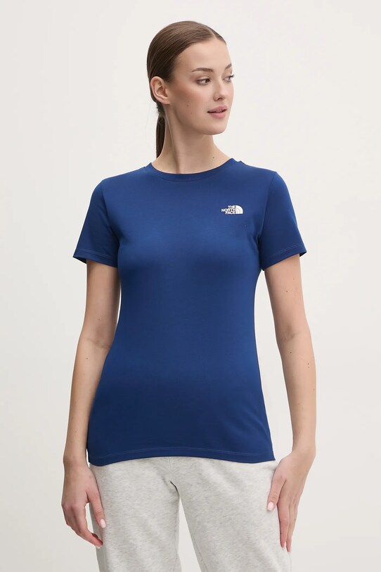 Μπλουζάκι The North Face Simple Dome σκούρο μπλε NF0A87NHD1R1
