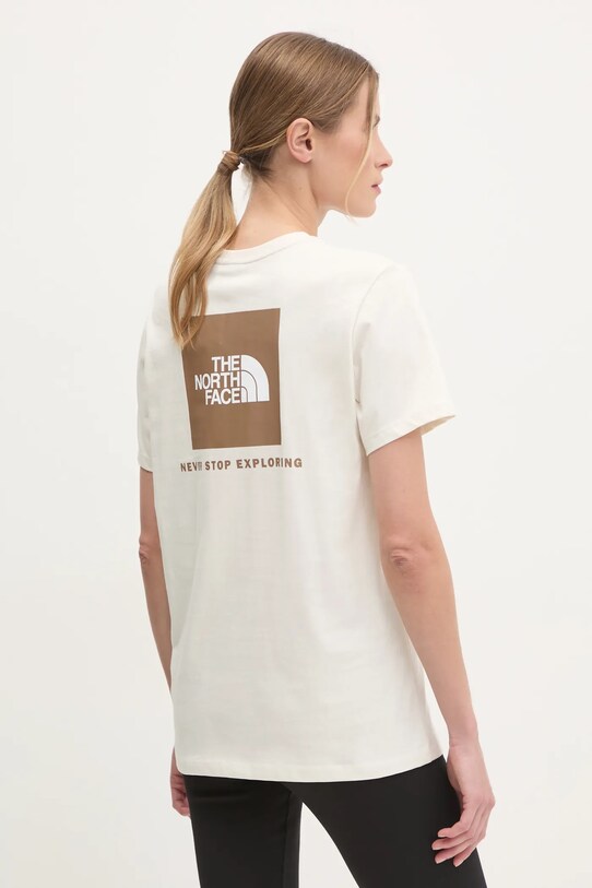 Odzież The North Face t-shirt Box Relaxed NF0A87NK95R1 beżowy