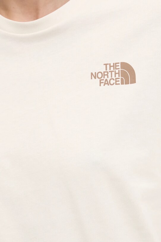 The North Face t-shirt Box Relaxed NF0A87NK95R1 beżowy