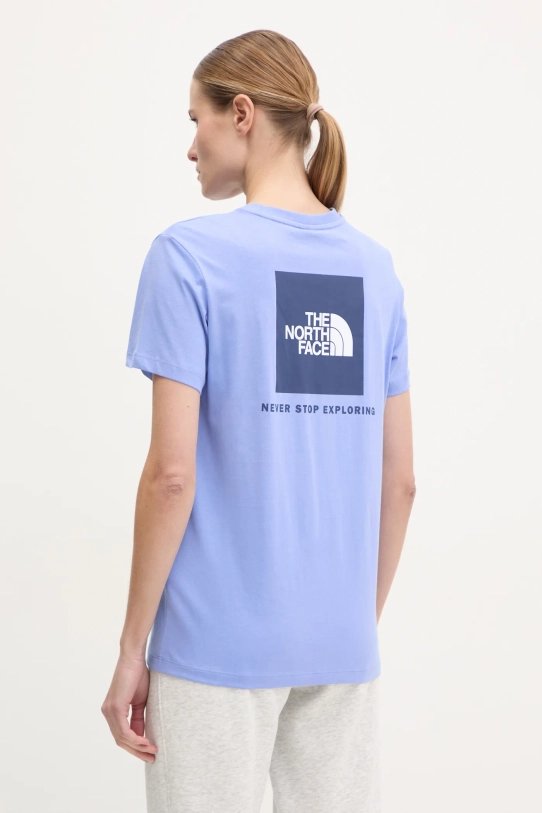 The North Face t-shirt bawełniany Box Relaxed fioletowy NF0A87NK9W91