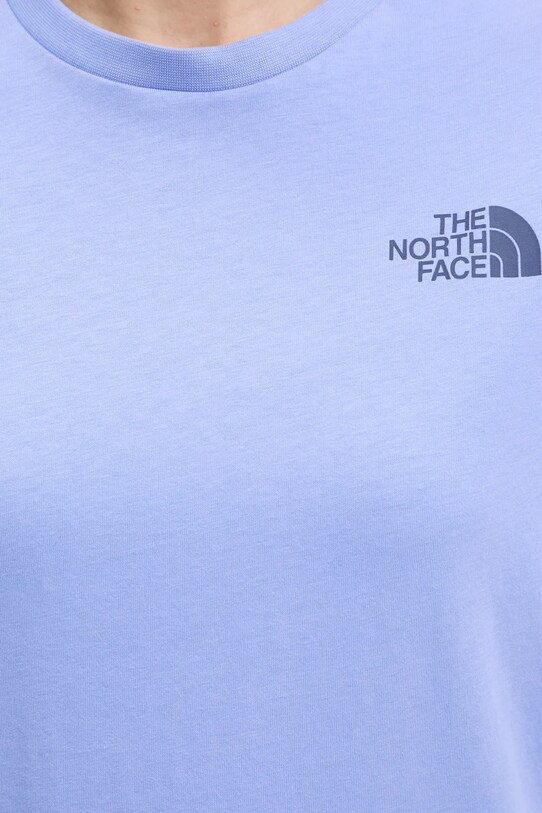 The North Face t-shirt bawełniany Box Relaxed NF0A87NK9W91 fioletowy
