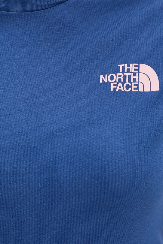 The North Face t-shirt bawełniany Redbox Slim NF0A87NMB4O1 granatowy