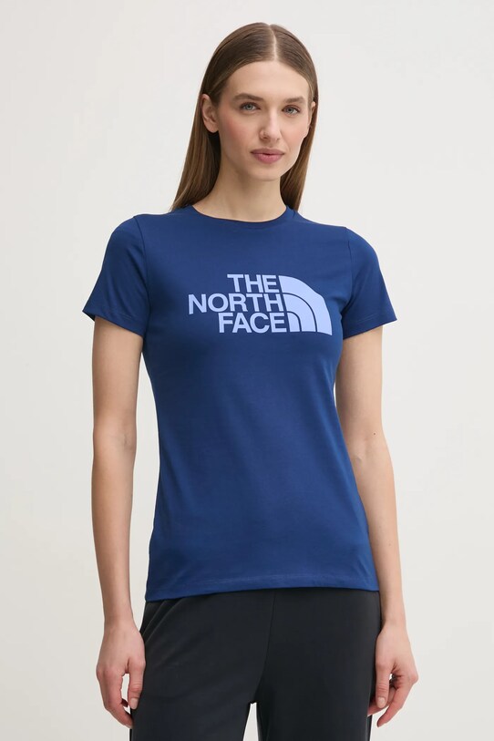 Tričko The North Face Easy potlač tmavomodrá NF0A8A6D89N1