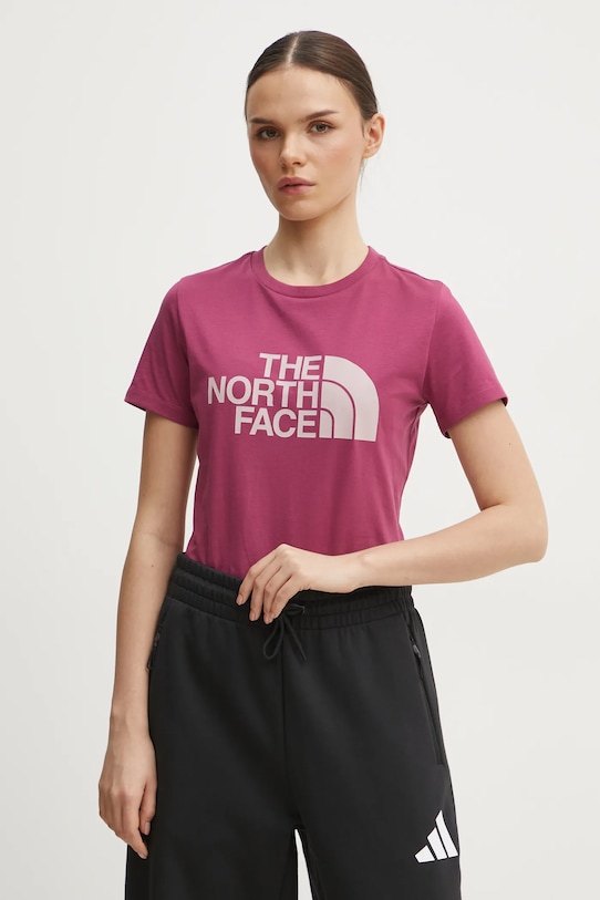 Tričko The North Face Easy potlač ružová NF0A8A6D90M1