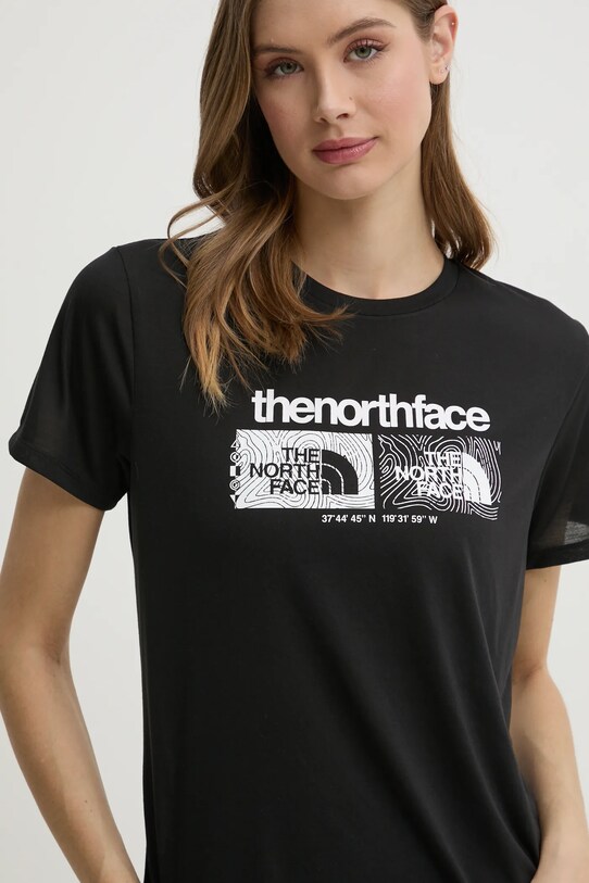 The North Face tricou sport Foundation negru NF0A8BRZJK31